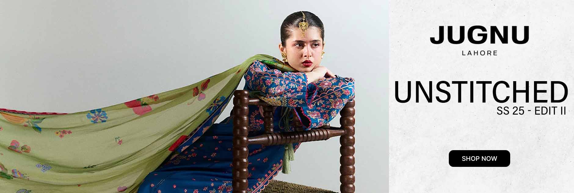 Jugnu Luxury Embroidered S/S Lawn Edit-II 2025