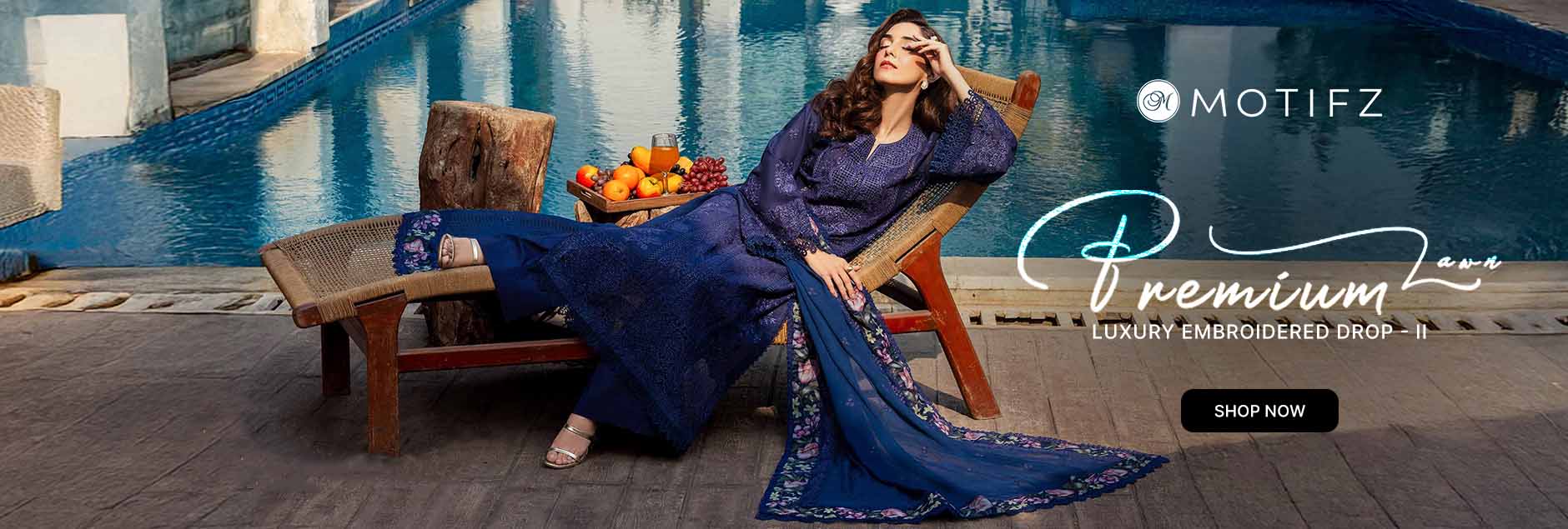 Motifz Premium Luxury Embroidered Lawn Unstitched Collection 2025 Drop-02