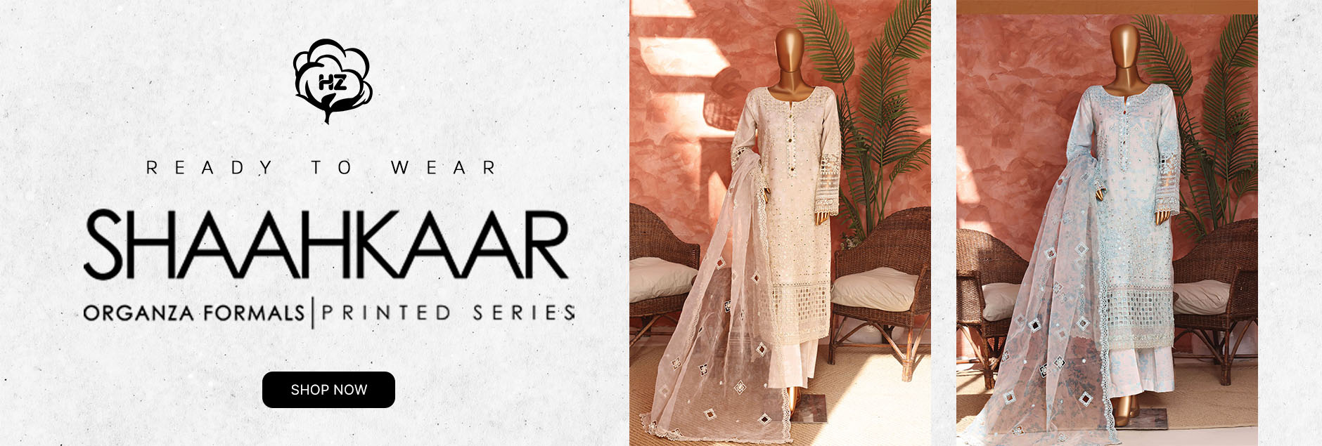 Shaakaar By HZ Textile Formal Organza Stitched Collection 2026