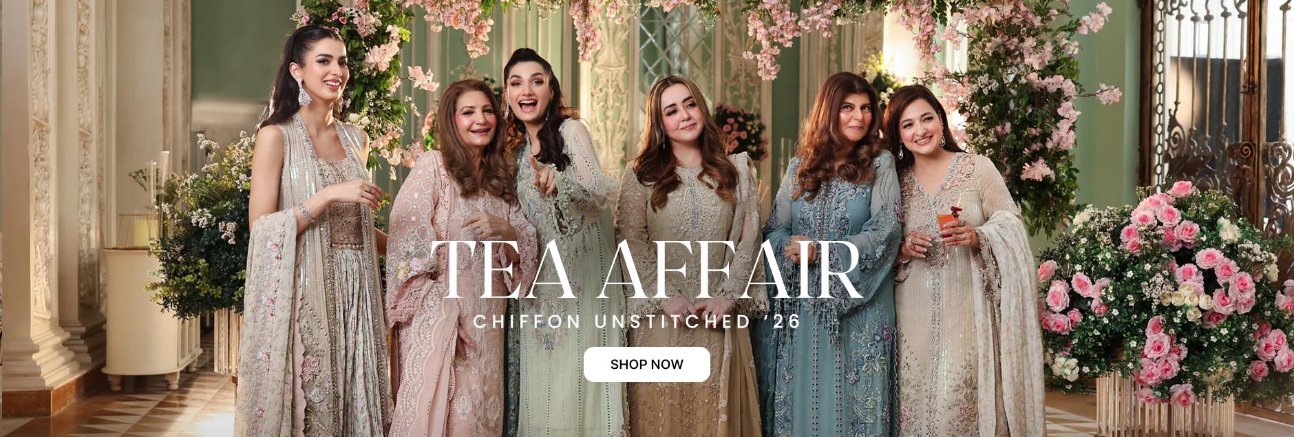 Tea Affair By Maria B Chiffon Unstitched Collection 2026