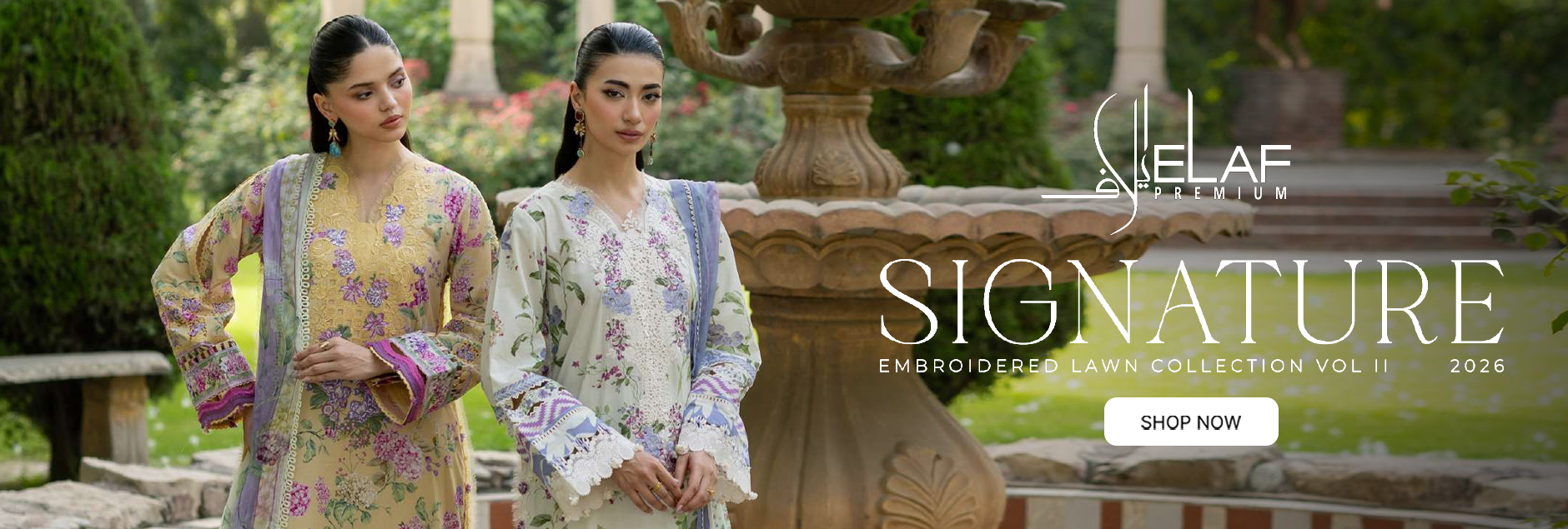 Signature By Elaf Embroidered Lawn Unstitched Collection 2026 Vol-02