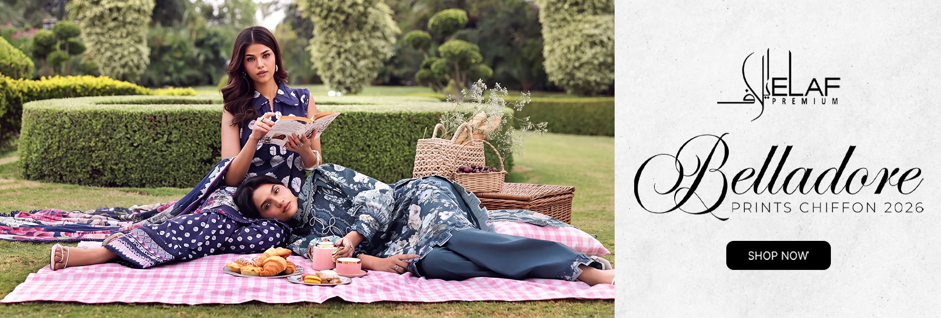 Belladore By Elaf Prints Chiffon Unstitched Collection 2026