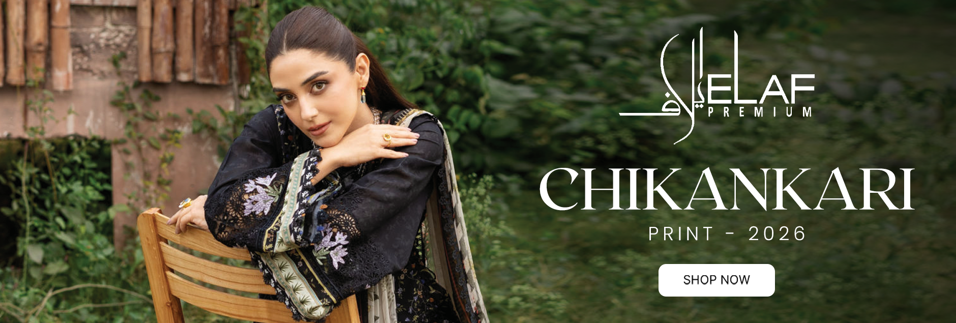 Elaf Premium Chikankari Print Unstitched Collection 2026