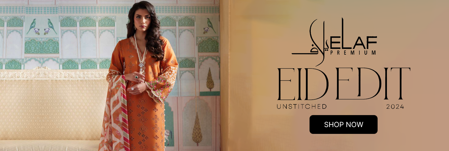 Elaf Premium Eid Edit Embroidered Lawn Collection 2024