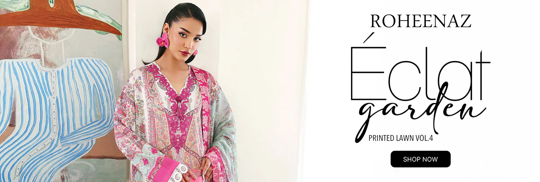 Eclat Garden By Roheenaz Unstitched Collection 2026 Vol-04