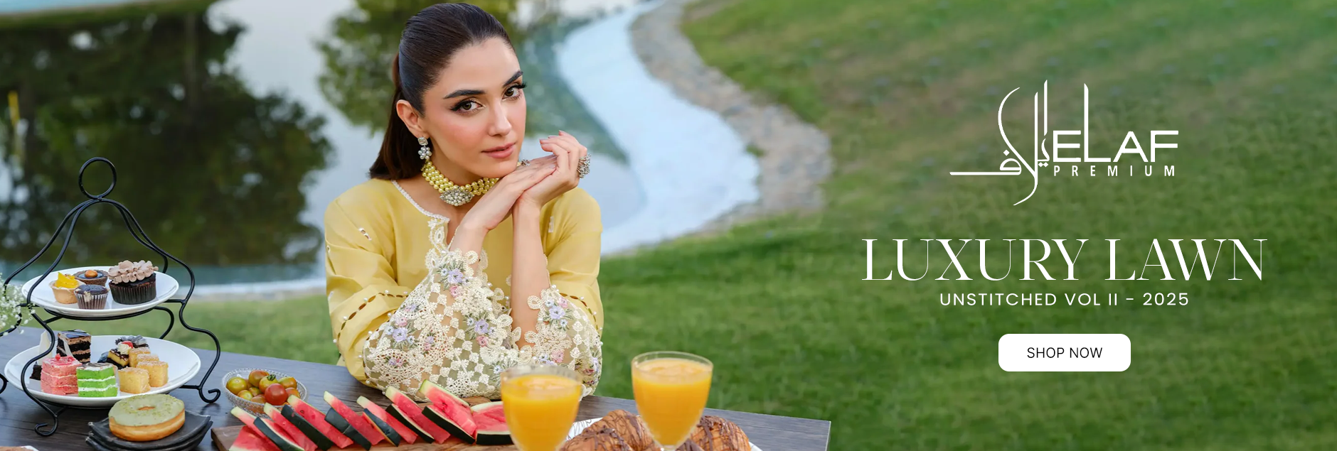 Elaf Luxury Lawn Unstitched Collection 2025 Vol-2