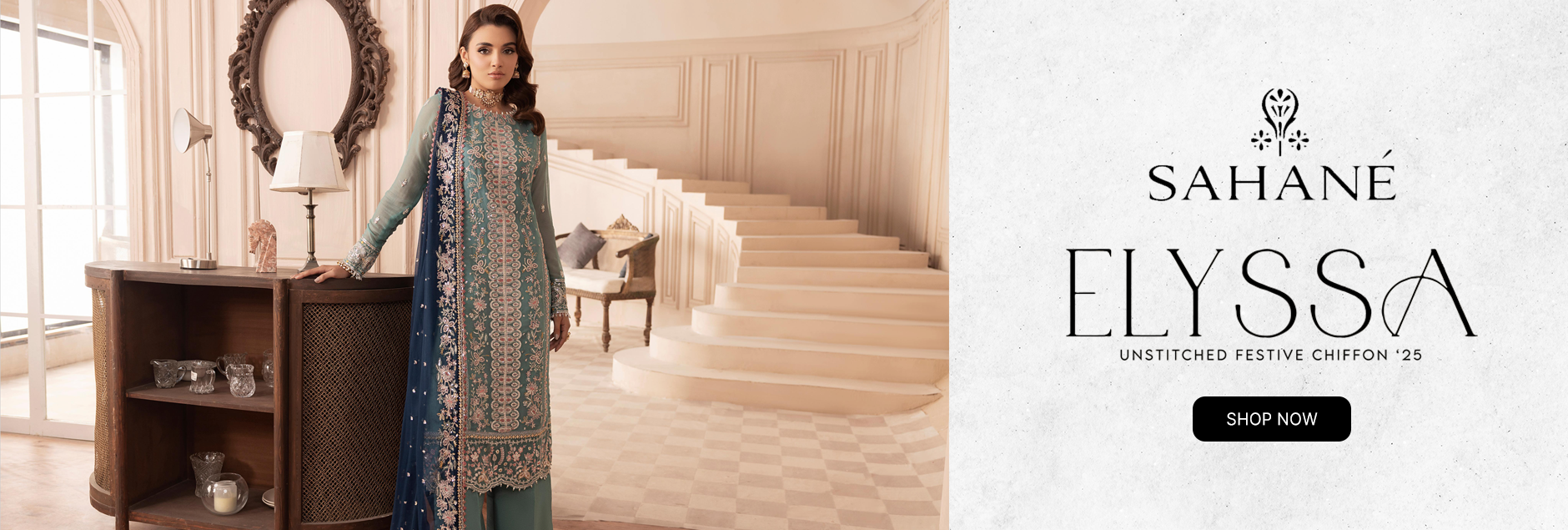 Elyssa By Sahane Festive Chiffon Unstitched Collection 2025
