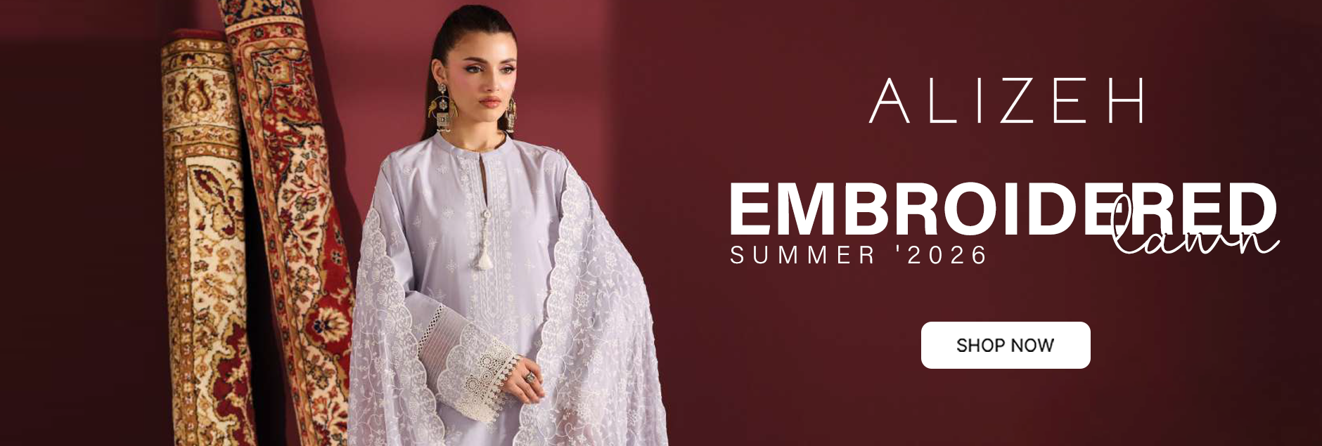 Alizeh Fashion Embroidered Summer Lawn Unstitched Collection 2026