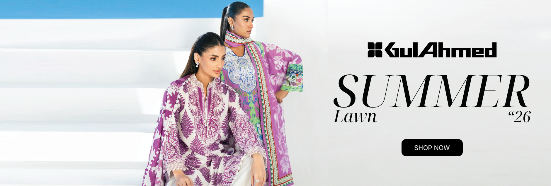 Gul Ahmed Summer Embroidered Lawn Unstitched Collection 2026