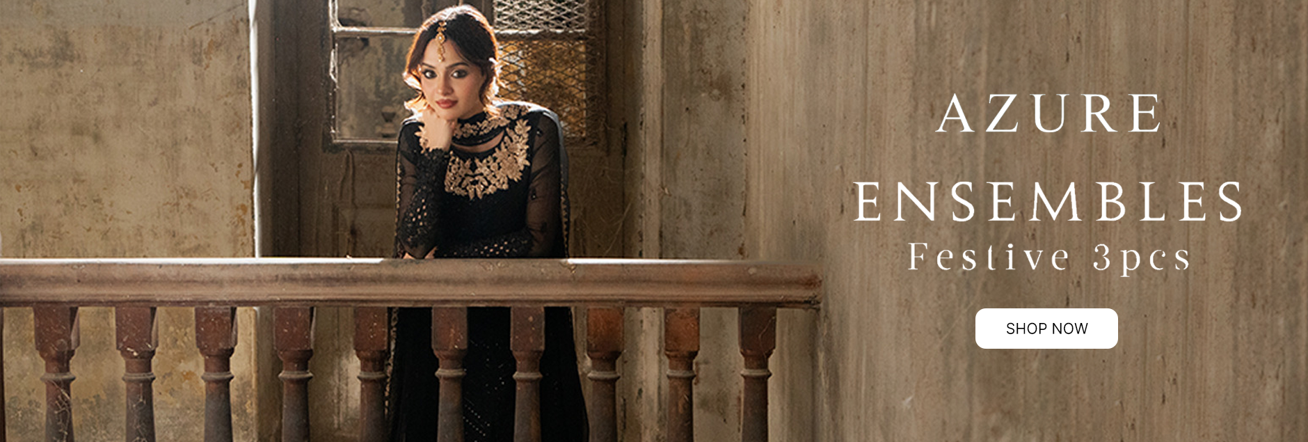 Ensembles By Azure Festive 3Pcs Unstitched Collection 2025