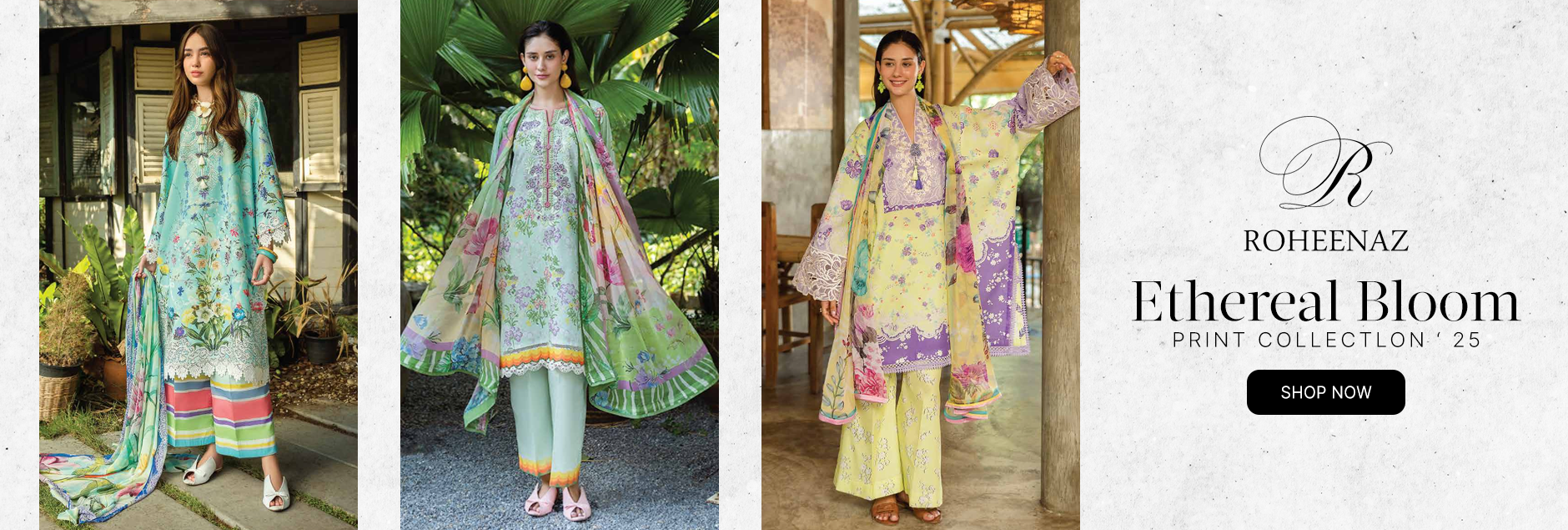 Ethereal Bloom By Roheenaz Printed Unstitched Collection 2025
