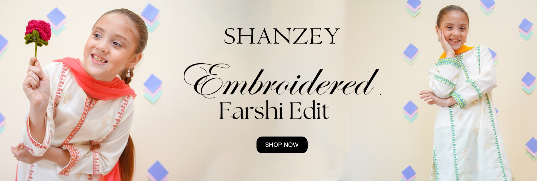 Farshi By Shanzey Girls 3Pcs Lawn Pret Edit 2025