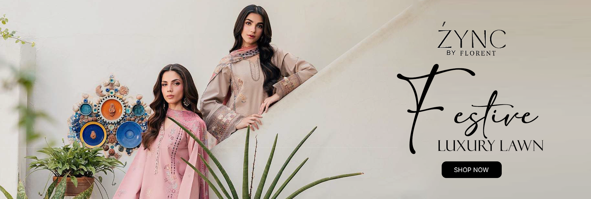 Zync By Florent Luxury Lawn Unstitched Collection 2026 Vol-03
