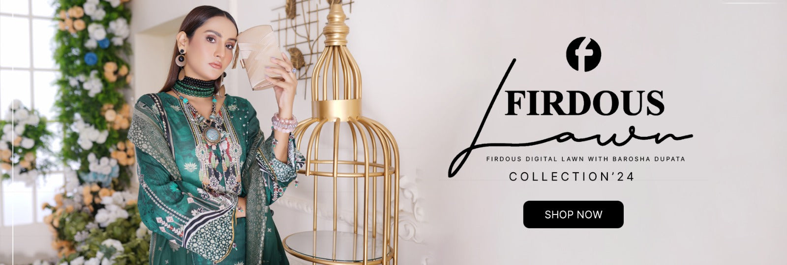 Firdous Fashion Printed Lawn Collection 2024