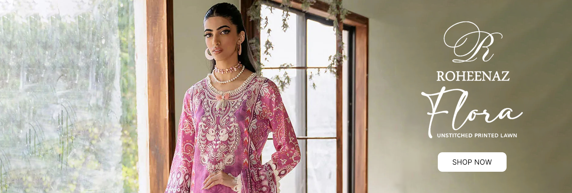 Flora By Roheenaz Embroidered Lawn Collection 2024