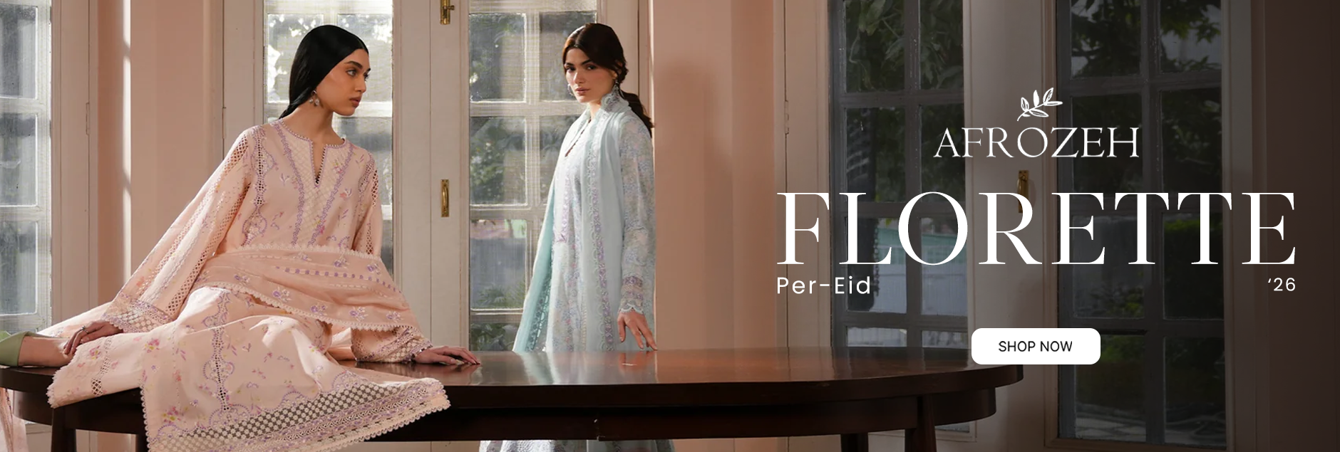 Florette By Afrozeh Pre-Eid Unstitched Collection 2026