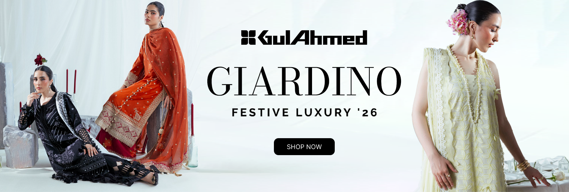 Giardino By Gul Ahmed Luxury Festive Unstitched Collection 2026