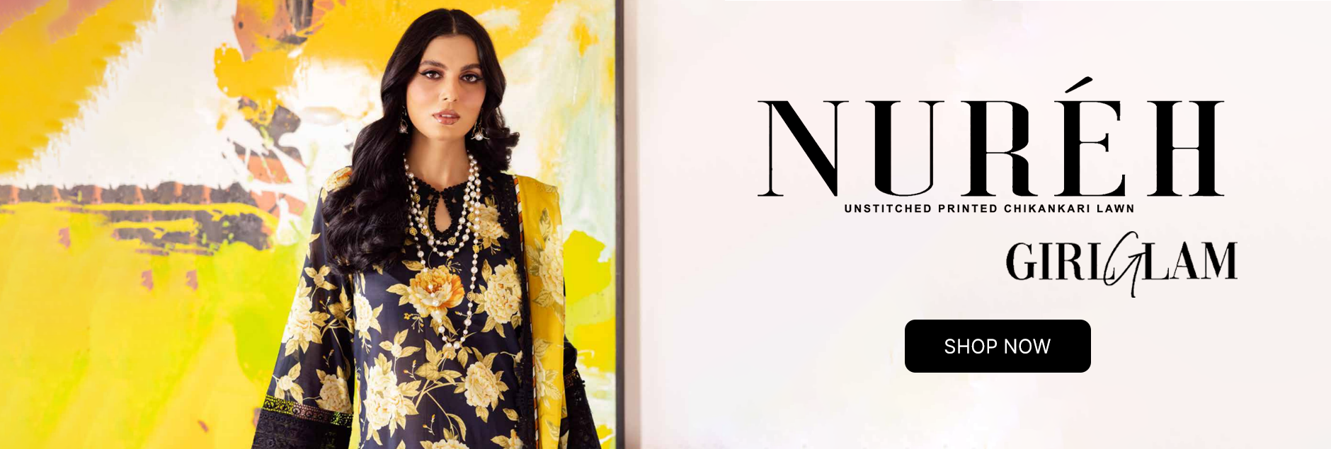 Girl Glam By Nureh Chikankari Lawn Collection 2024