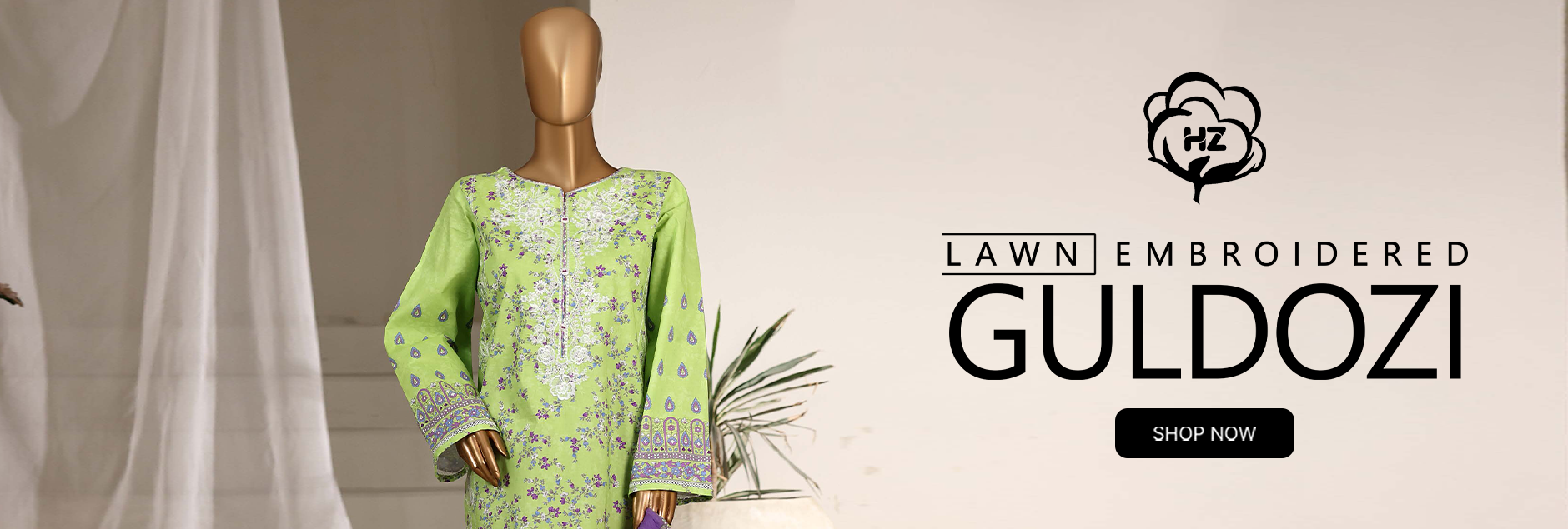 Guldozi By HZ Textile Embroidered Lawn Stitched Collection 2026
