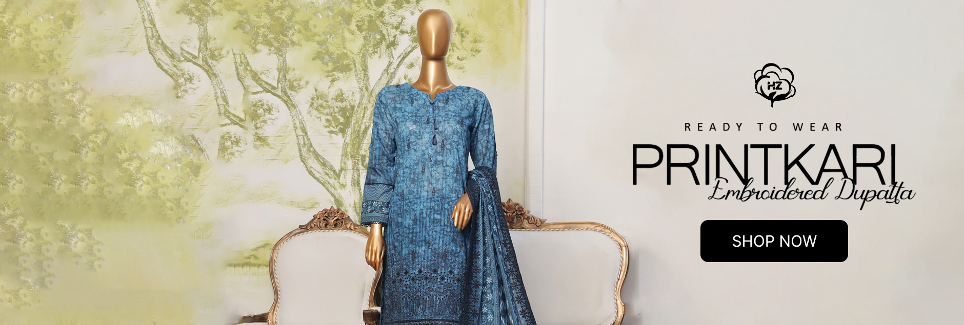 Printkari By HZ Textile Embroidered Lawn Stitched Collection 2024
