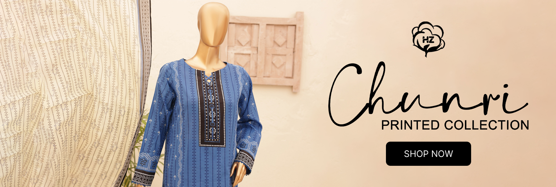 HZ Textile Chunri Printed Lawn Collection 2024