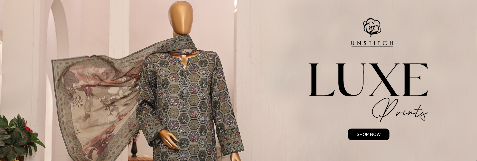 Luxe Prints By HZ Textile Unstitched Collection 2025