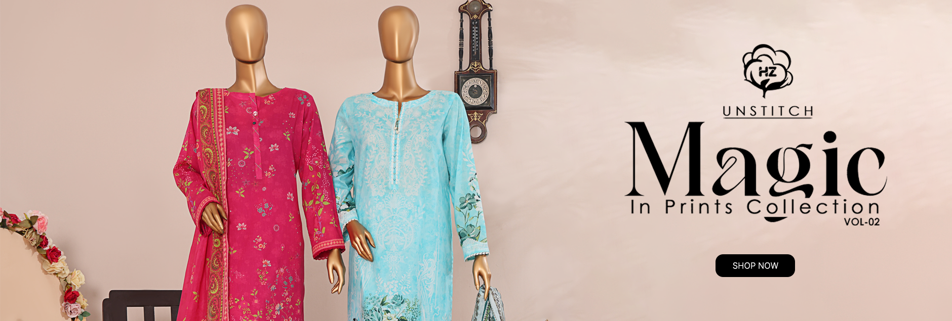 Magic In Prints By HZ Textiles Printed Unstitched Collection 2025 Vol-02