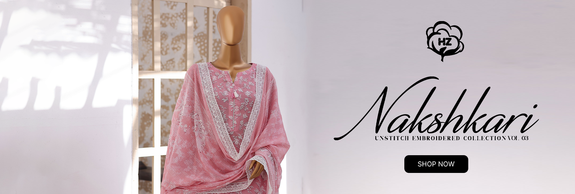 Nakshkari By HZ Textile Embroidered Unstitched Collection 2026 Vol-03