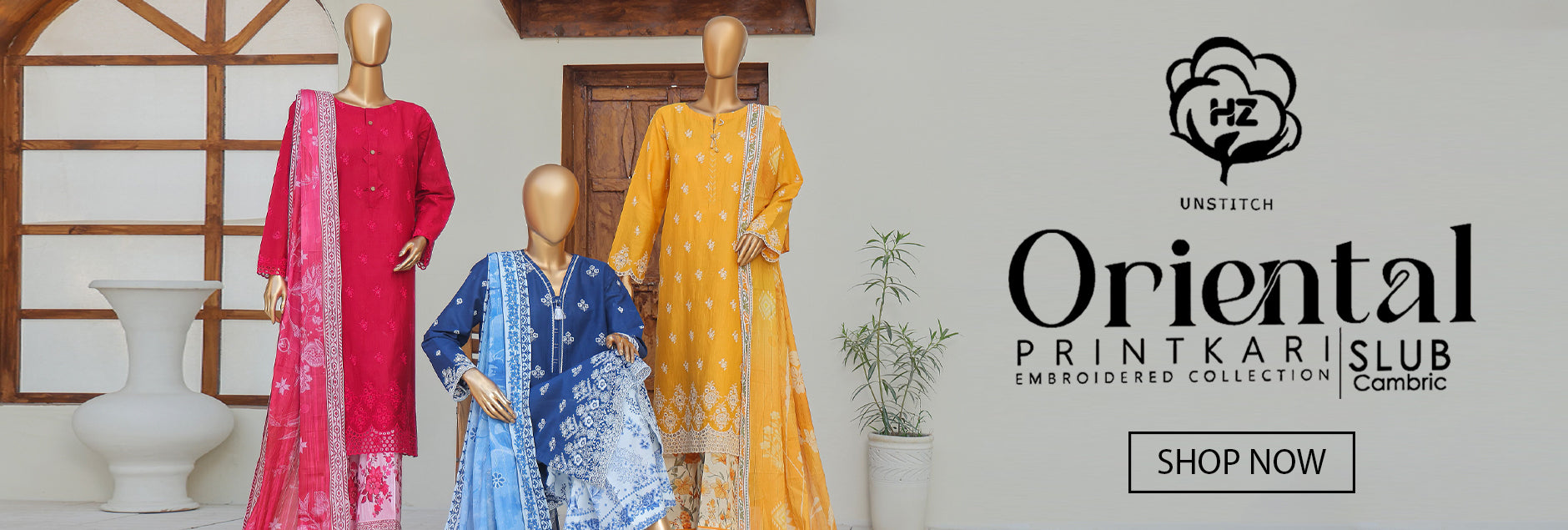 Oriental By HZ Textiles Printkari Unstitched Collection 2025
