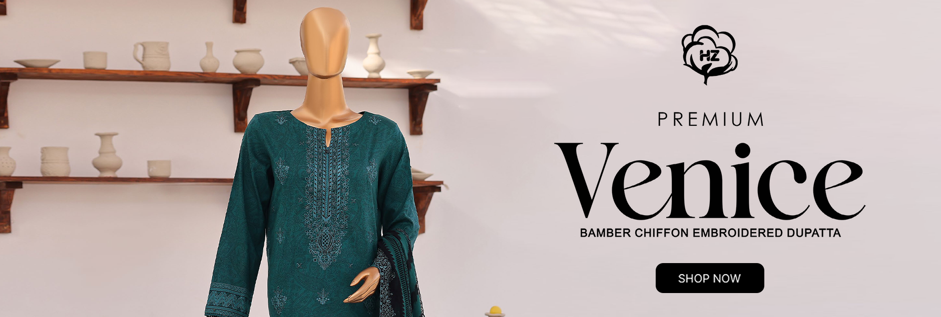 Venice By HZ Textile Premium Embroidered Unstitched Collection 2026