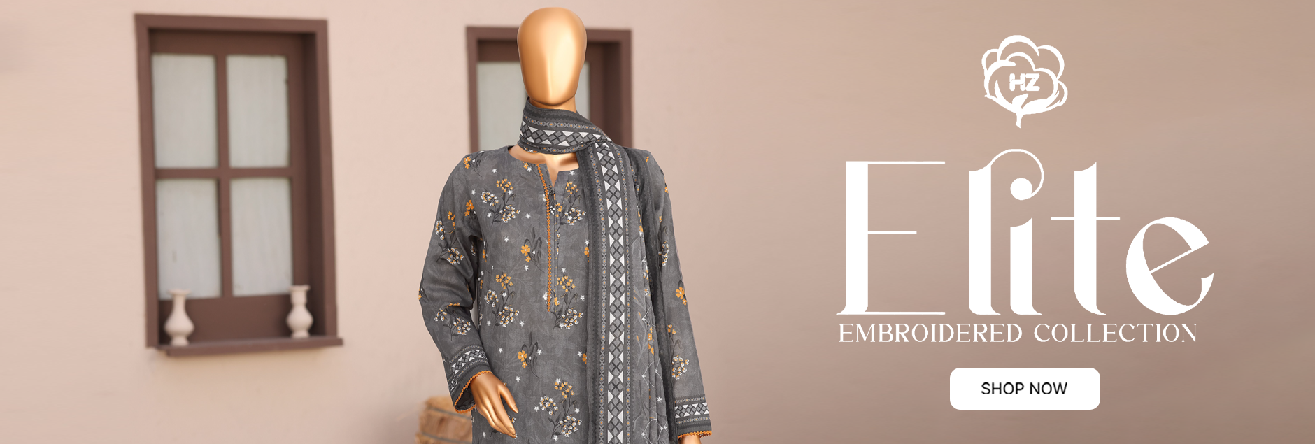 Elite By HZ Textile Chikankari Unstitched Collection 2026