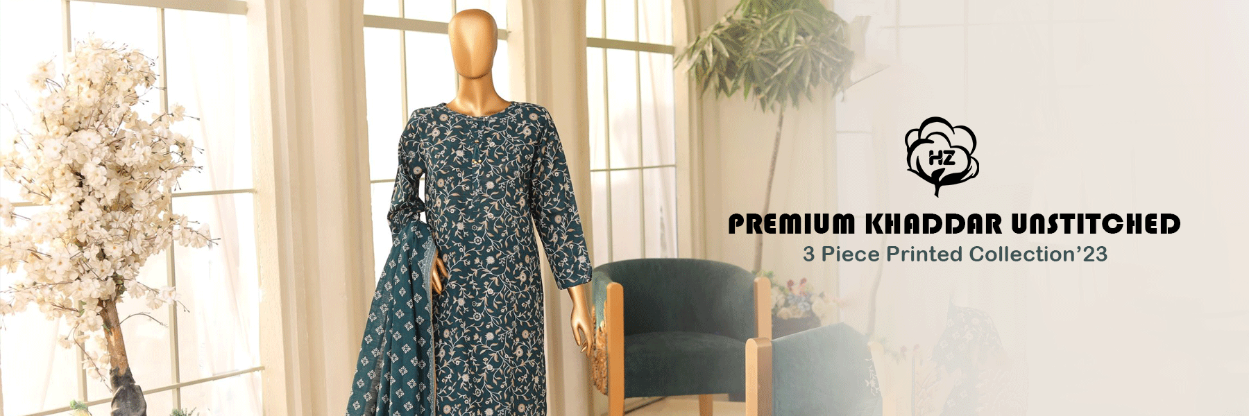 HZ Premium Khaddar Printed Collection 2023