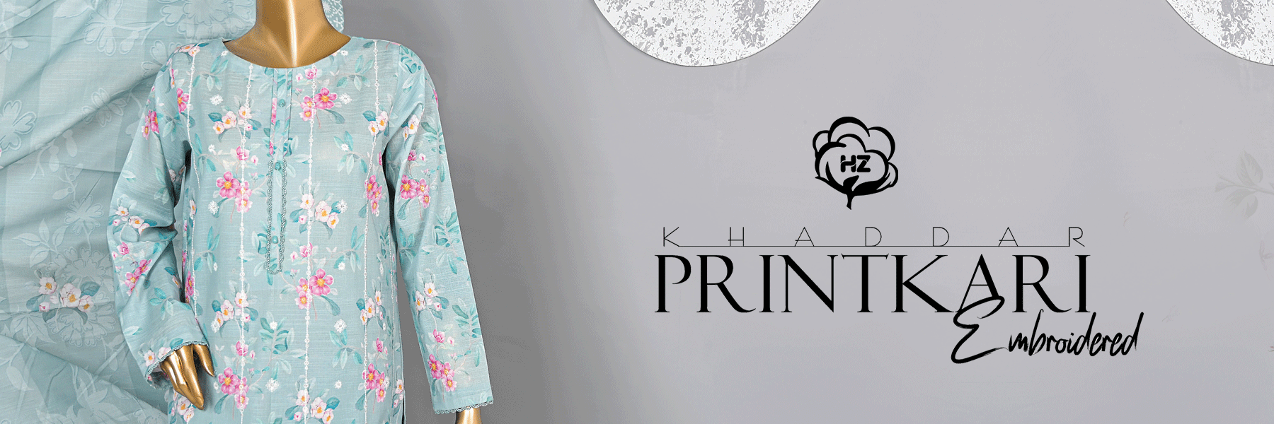 HZ Textile Printkari Khaddar Embroidered Collection 2023