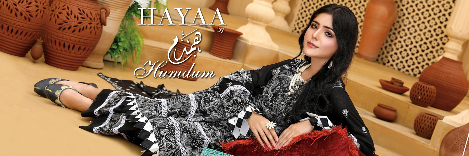 Hayaa By Humdum Embroidered Karandi Collection 2022