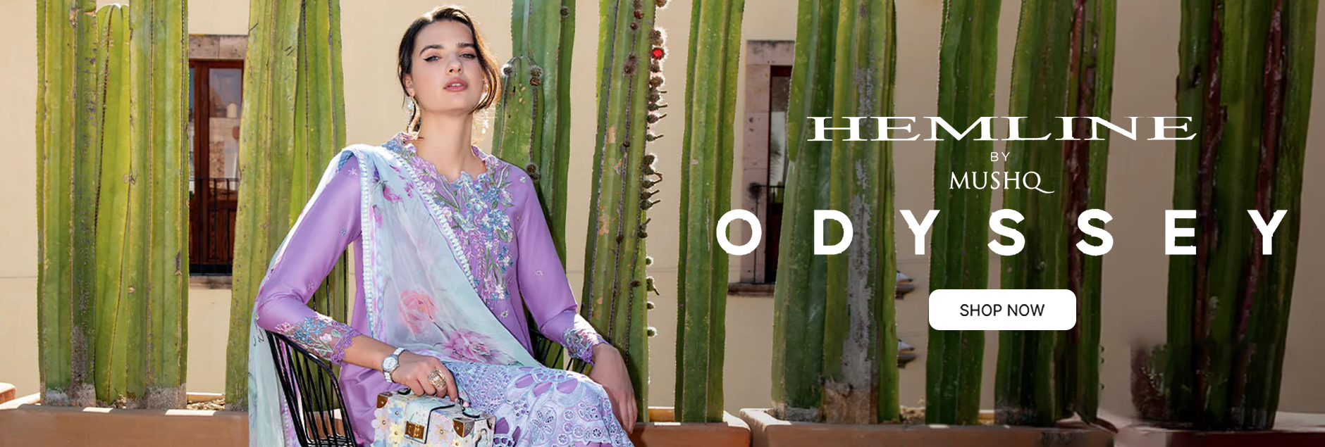Hemline Odyssey By Mushq Lawn Unstitched Collection 2026