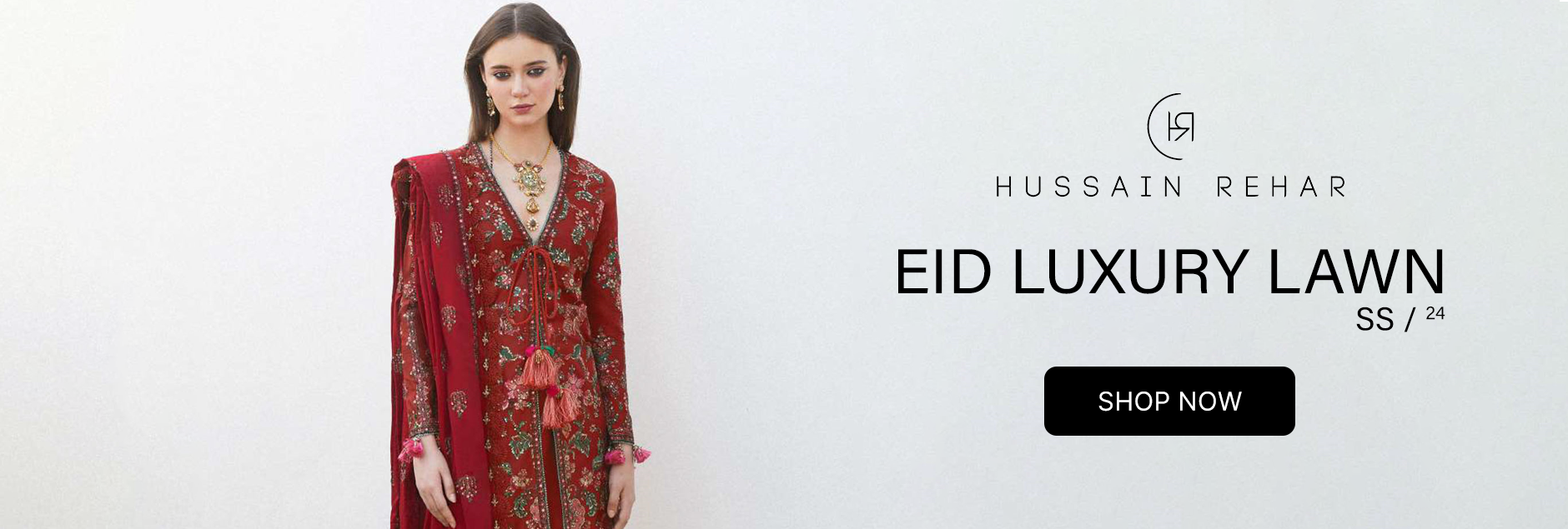 Hussain Rehar Eid Luxury Lawn Collection 2024
