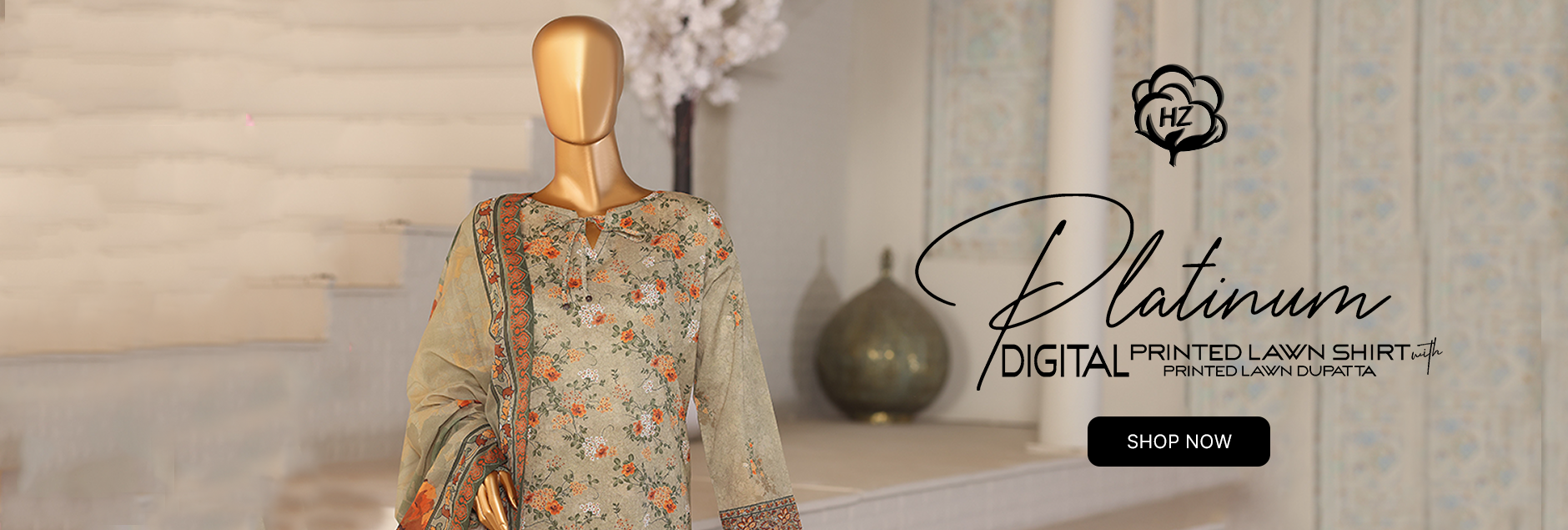 Platinum By HZ Textile Digital Printed Unstitched Collection 2026