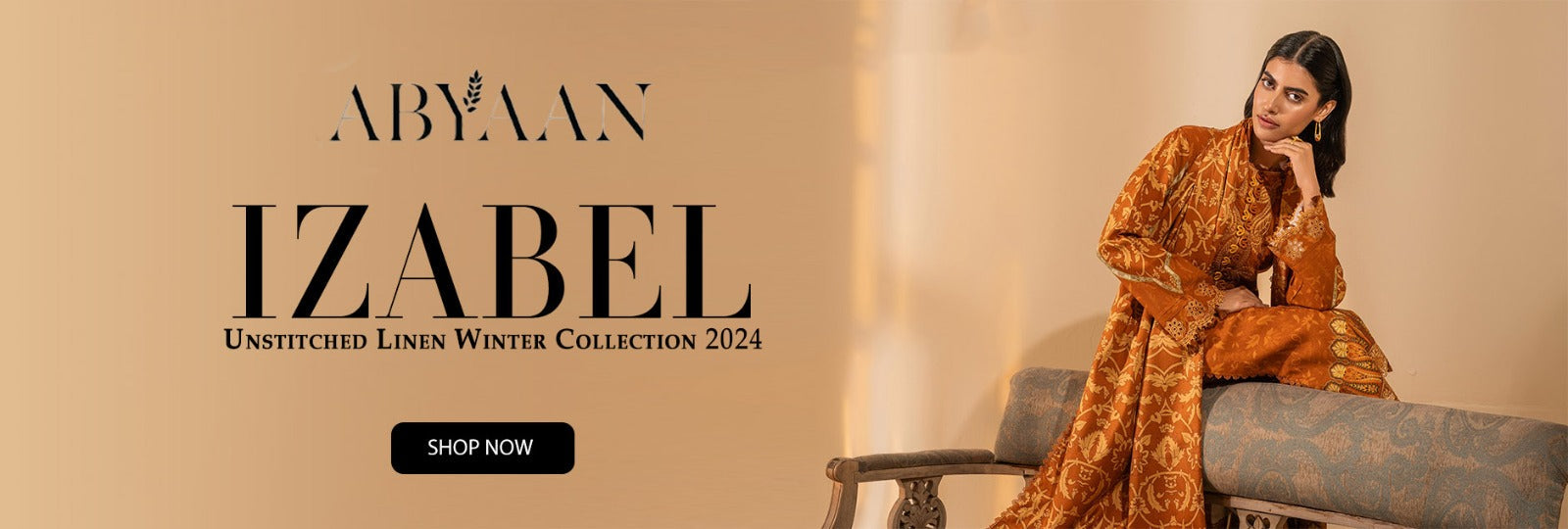 Izabel by Aabyaan Unstitched Winter Collection 2024