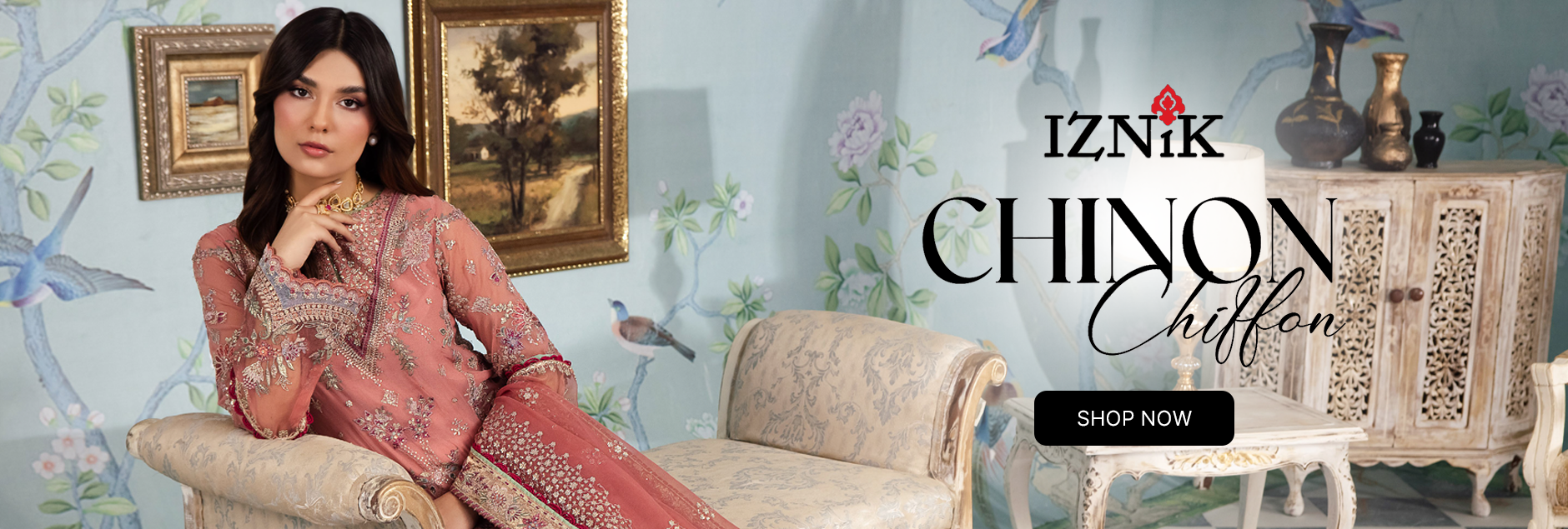 Iznik Chinon Chiffon Luxury Unstitched Collection 2024