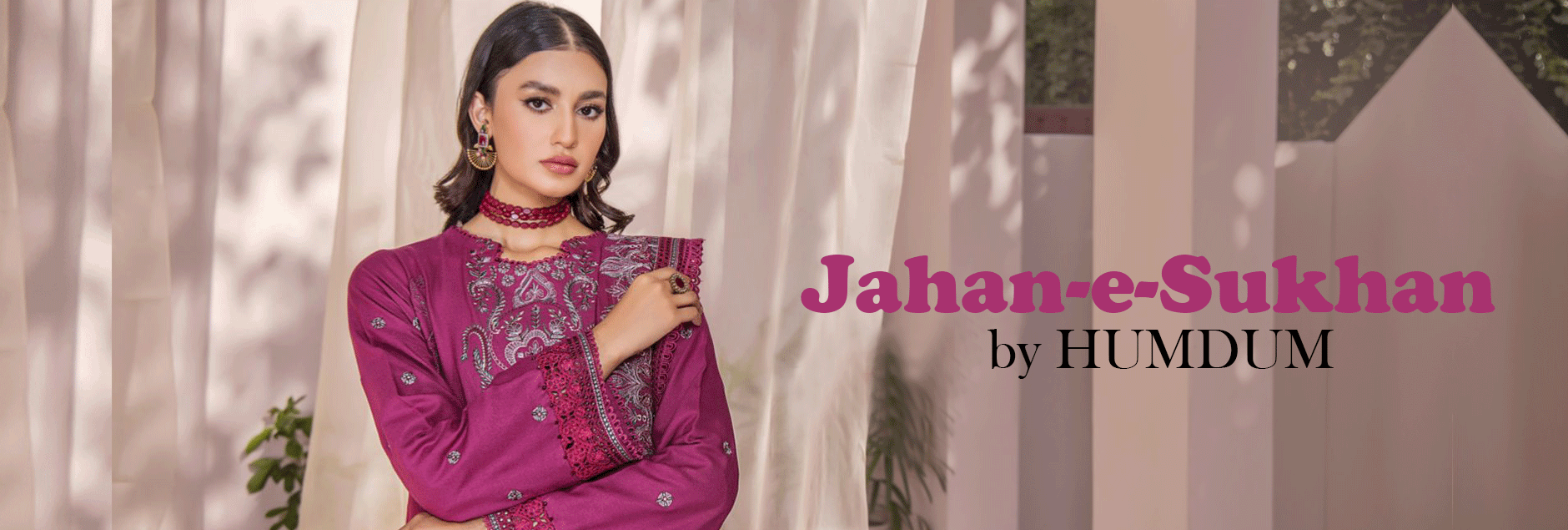 Jahan E Sukan Humdum Embroidered Winter Collection 2023