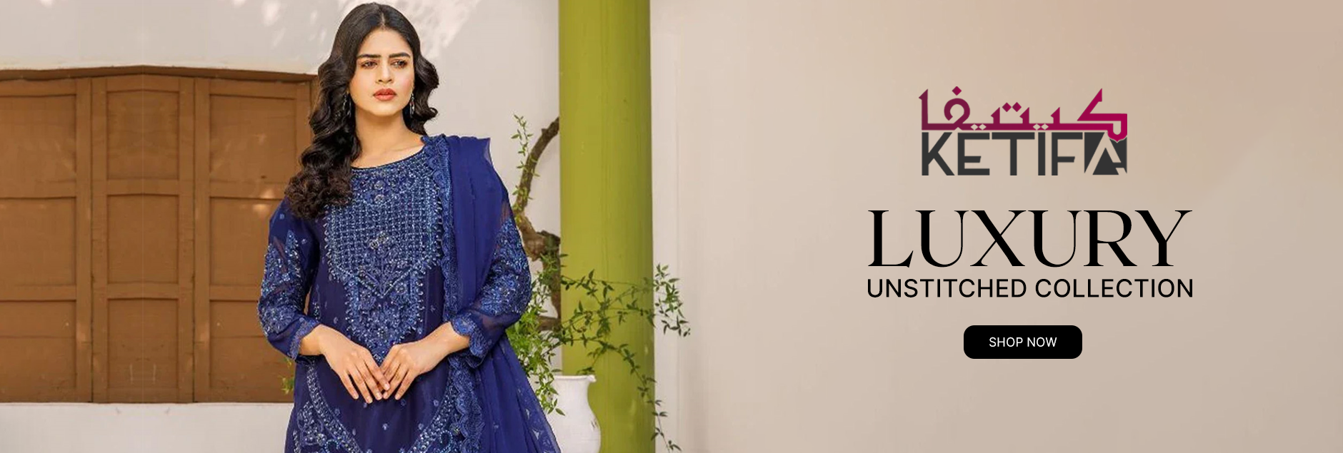 Ketifa Luxury Embroidered Unstitched Collection 2024