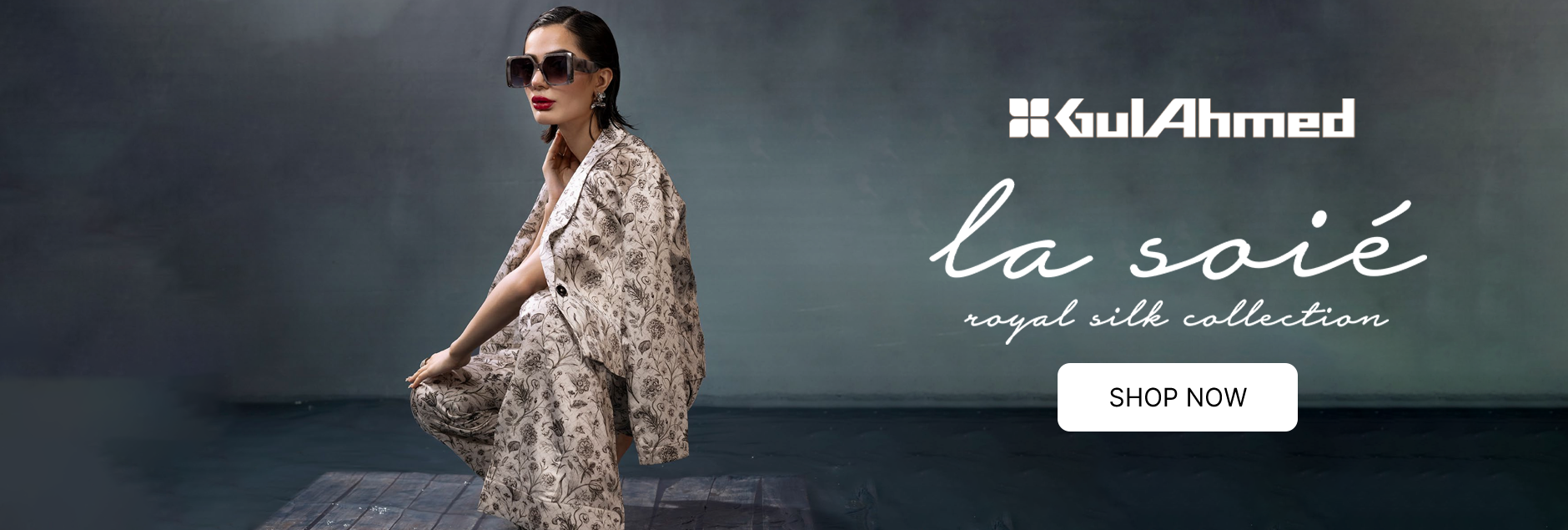 La Soie By Gul Ahmed Printed Silk Unstitched Collection 2024 Vol-01