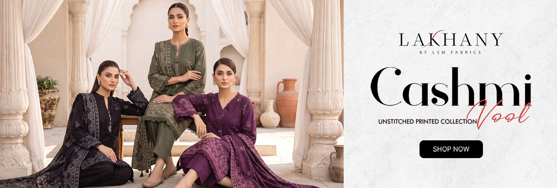 Cashmi By LSM Lakhany Printed Vool Unstitched Collection 2026