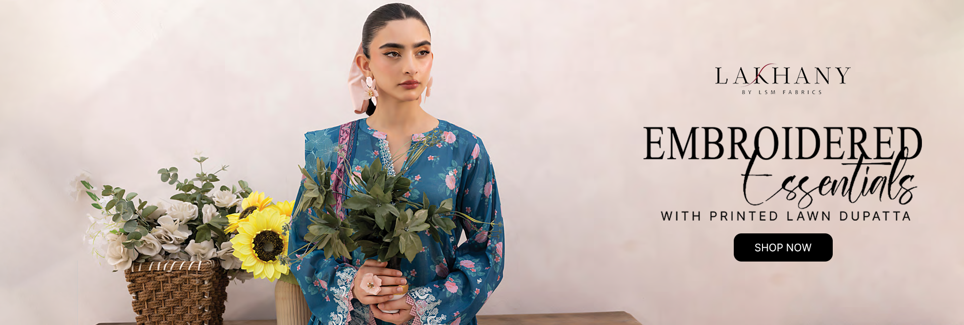 LSM Lakhany Embroidered Essentials Unstitched Collection 2025
