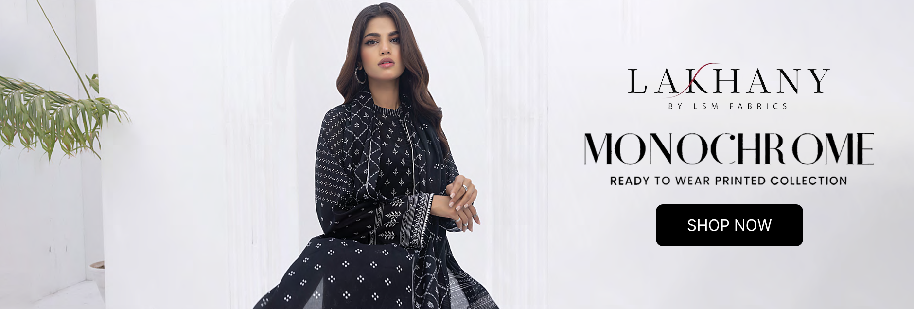 Monochrome By LSM Lakhany Printed Lawn Stitched Collection 2024