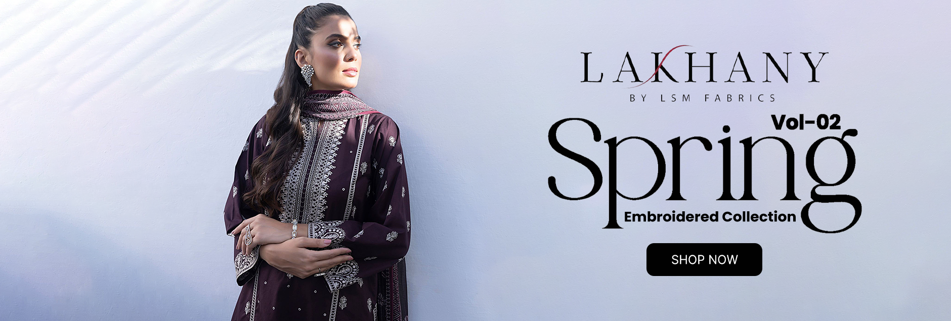 Spring By LSM Lakahny Embroidered Lawn Collection 2024 Vol 02