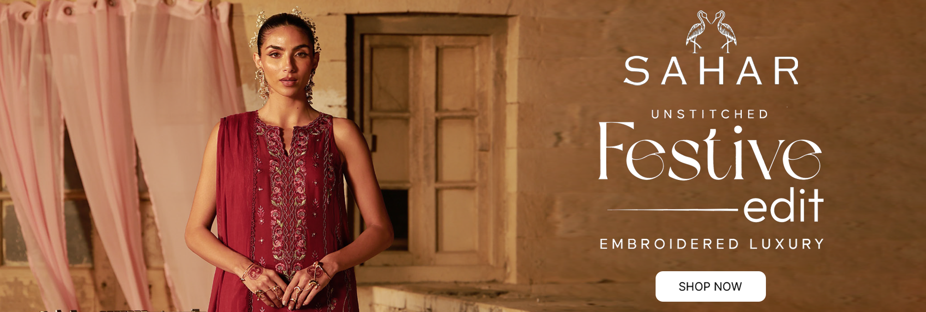 Sahar Festive Luxury Embroidered Unstitched Edit 2026