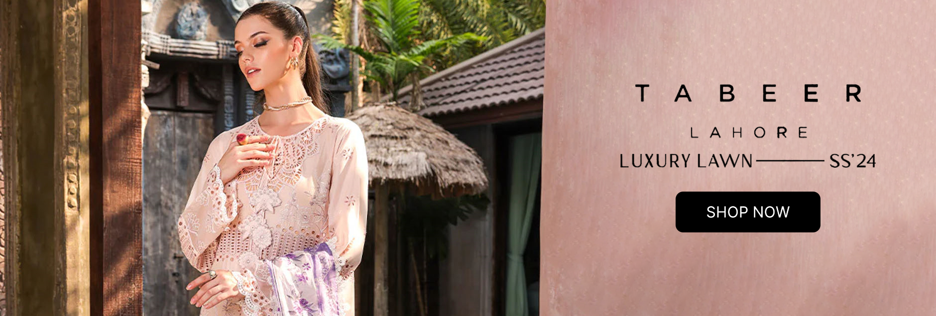 Tabeer Luxury Embroidered Lawn Collection 2024
