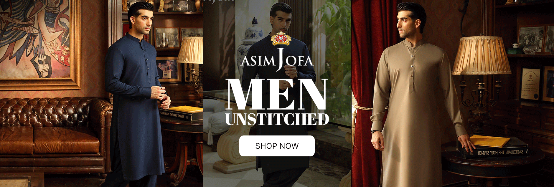 Asim Jofa Men Wash & Wear Unstitched Collection 2024