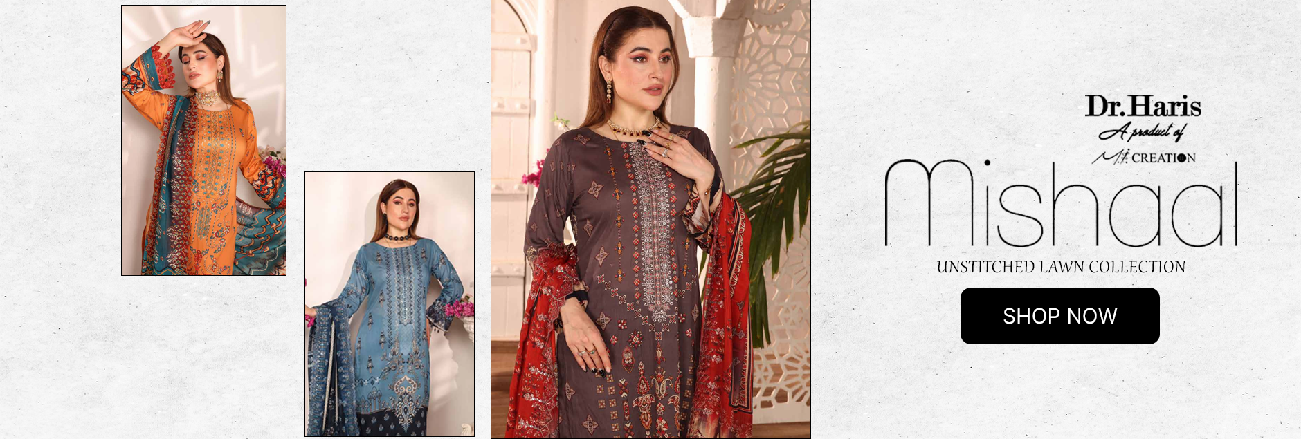 Mishaal By Schick Embroidered Lawn Collection 2024